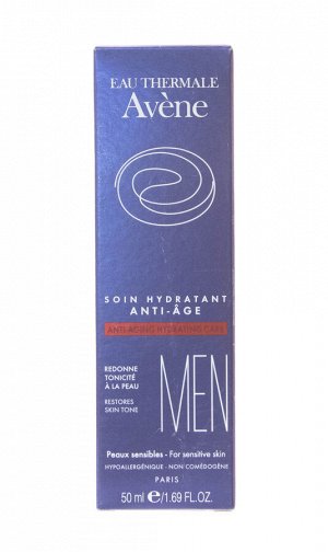 Авен Антивозрастная увлажняющая эмульсия для мужчин, 50 мл (Avene, For men)