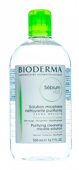 Биодерма Себиум H2O Очищающая мицеллярная вода 500 мл (Bioderma, Sebium)