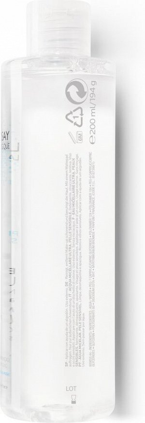 Ля Рош Позе Мицеллярная вода для чувствительной кожи Ultra Sensitive, 200 мл (La Roche-Posay, Physiological Cleansers)