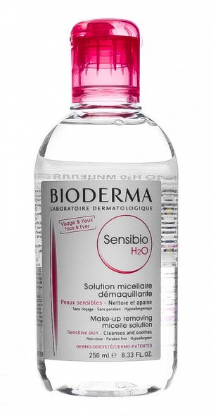 Биодерма Сенсибио Н2О очищающая мицеллярная вода 250 мл (Bioderma, Sensibio)