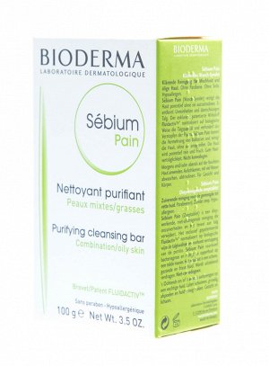 Биодерма Очищающее мыло для жирной и проблемной кожи, 100г (Bioderma, Sebium)