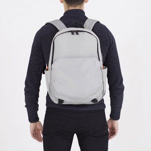 Рюкзак школьный, отдел на молнии, 4 наружных кармана, USB, цвет серый