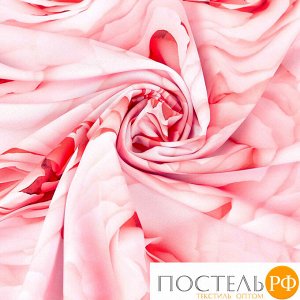СКГБ006-08410 Скатерть круглая "Розовые розы" габардин 145*145