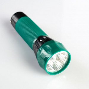 Фонарик аккумуляторный Light, 4 диода, микс