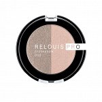 Тени д/век компактные 2-х цветные &quot;PRO Duo&quot; RELOUIS 3гр.
