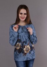 Кофта Юлия Цветы 3-469а