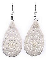 Украшение Серьги кость №915н