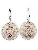 Украшение Серьги кость №937н