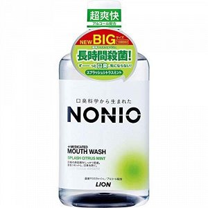 LION Ежедневный зубной ополаскиватель "Nonio" с длительной защитой от неприятного запаха (аромат цитрусовых и мяты) 1000 мл / 6