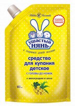 УШАСТЫЙ НЯНЬ Средство для купания детское 500млДойПак/12/ 15538