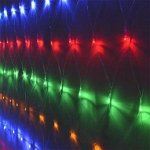 Гирлянда светодиодная «Cетка» ML-144M, 1.5*1.5м, 144LED, мульти(4цв.), IP20, прозр. шнур 1,5м 2598