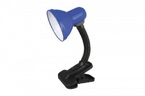 Ultraflash UF-320P  C01 синий (Светильник настольный с прищепкой 230В, 60Вт, E27, ЛОН)