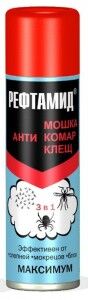 Рефтамид Максимум 147мл (универс.) аэрозоль От комаров/клещей/мошек (на кожу)