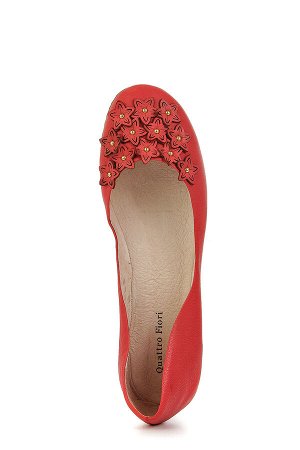 Балетки QUATTRO FIORI (810101-8859V29(Y35)/RED)