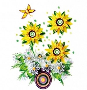 Набор для детского творчества Квиллинг "Букет цветов"