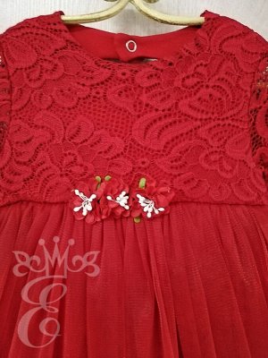 Кружевное платье с фатиновой юбкой Ободок 91078ПОк