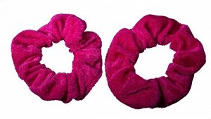 Мягкая резинка для волос Verona Leah, пурпурно-розовый, 2 шт