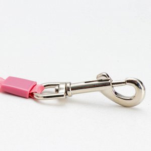 Рулетка DIIL, 5 м, до 40 кг, лента, прорезиненная ручка, розовая