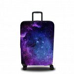 Чехол для чемодана Фиолетовое звёздное небо