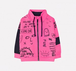 Куртка для девочки Crockid КР 300818 ярко-розовый к229
