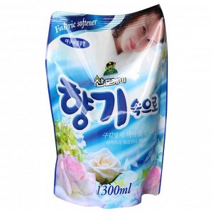 KR/ SANDOKKAEBI Кондиционер для белья ПЭТ уп-ка 1,3л AQUA BLUE/ Голубой