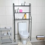 Стеллаж над стиральной машинкой 65?25?152 см, цвет чёрный