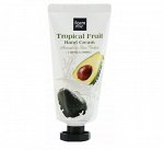 Farmstay Питательный крем для рук с маслом ши и авокадо Tropical Fruit Hand Cream Avocado