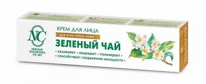 Крем для лица ЗЕЛЕНЫЙ ЧАЙ защитный 40мл д/всех типов кожи (6х6шт) /36/ 19228