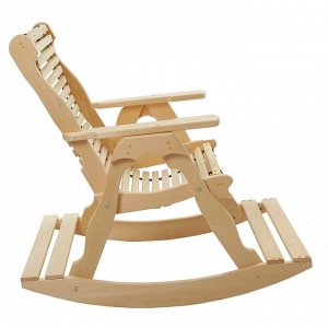 Кресло-качалка на ленте, 70×130×120см, из липы, &quot;Добропаровъ&quot;