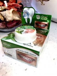 Набор Зубная паста тайская Лечение и отбеливание,25гр + 10гр