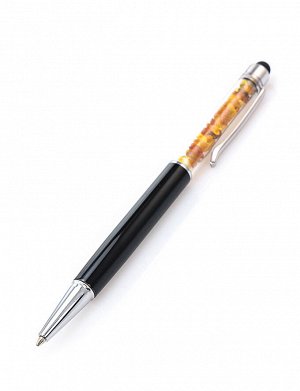 Ручка-стилус, декорированная натуральным балтийским янтарём, 605508366