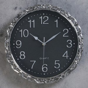 Часы настенные, серия: Интерьер, "Офелия", плавный ход, d=31 см