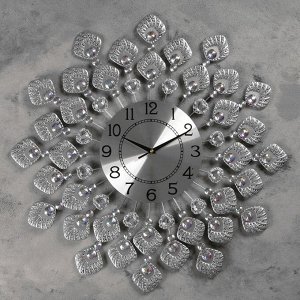 Часы настенные, серия: Ажур, "Полмонт"  d=60 см, d=22 см, 1 АА, плавный ход