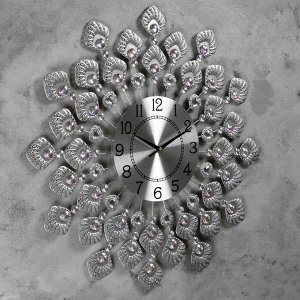 Часы настенные, серия: Ажур, "Полмонт"  d=60 см, d=22 см, 1 АА, плавный ход