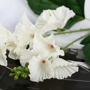 Цветы искусственные "Колокольчик волнистый" 4*70 см, белый