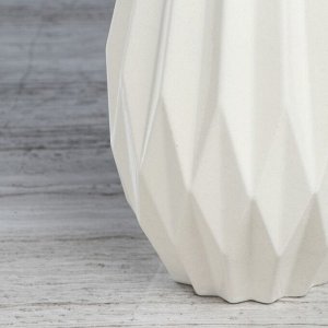 Ваза напольная "Модерн", глянец, белая, 40 см, керамика
