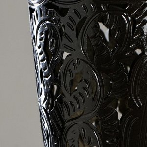 Ваза напольная "Анита", резка, чёрная, керамика, 67 см, микс