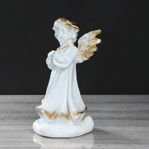 Статуэтка "Ангел молящийся" 25 см, белая