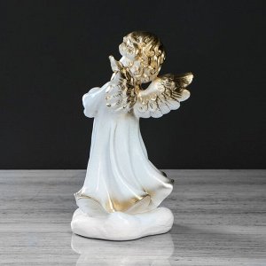Статуэтка "Ангел молящийся" 25 см, белая