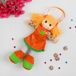 Мягкая игрушка «Кукла», на платьишке цветочек, цвета МИКС