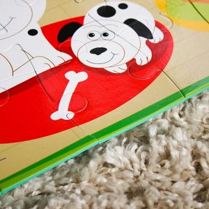 Развивающий коврик - пазл «Домашние животные», 28 элементов