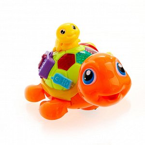 Развивающая игрушка «Черепашка с малышом», световые и звуковые эффекты, цвета МИКС