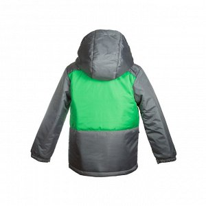 Куртка демисезон Арт. 04037 зеленый луг-серый