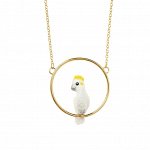 Колье White Cockatoo mini round necklace