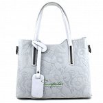 Кожаная сумка •Pelle Flores 111•BLANCO