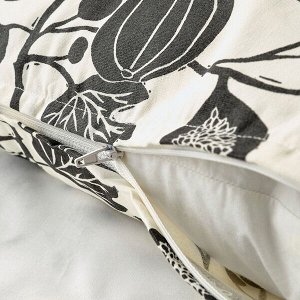 АЛЬПКЛЁВЕР Чехол на подушку, неокрашенный, темно-серый, 50x50 см
