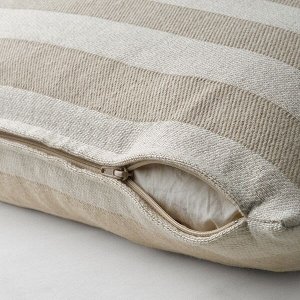 ХЕДДАМАРИА Чехол на подушку, неокрашенный, в полоску, 40x65 см