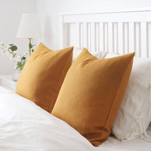 ВИГДИС Чехол на подушку, темный золотисто-коричневый, 50x50 см