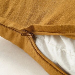 ВИГДИС Чехол на подушку, темный золотисто-коричневый, 50x50 см