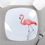 Тарелка «Фламинго», 20,5?20,5 см